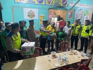 Sahur On The Jack, Ditlantas Polda Sultra Bangun Sinergi Keselamatan Lalu Lintas Bersama Gojek Kendari