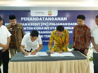 Pemkab Konawe Utara Teken Kredit Daerah dengan Bank Sultra, Dorong Akselerasi Infrastruktur dan Stabilitas Fiskal