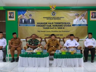 Wabup Konawe Utara Buka Bimtek Manasik Haji Terintegrasi 1447 H/2026 M