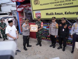 Kapolda Sultra Tinjau Pospam Operasi Ketupat Anoa 2026 di Konawe, Tekankan Kesiapan Pengamanan Arus Mudik