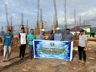 Masjid Al-Istiqamah Tapunggaya Dapat Dukungan Pembangunan dari PT Cinta Jaya