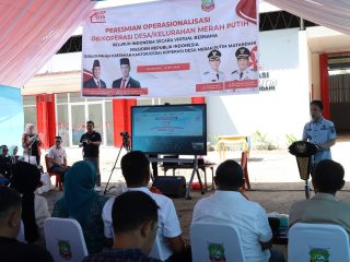 Bupati Konawe Utara Resmikan Koperasi Merah Putih di Motui, Dorong Kemandirian Ekonomi Desa