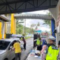 Ditlantas Polda Sultra Laksanakan Pengamanan dan Pengaturan Lalu Lintas Saat Kedatangan Wamendagri di Kendari