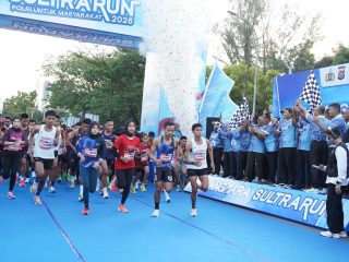 Bhayangkara Sultra Run 2026 Pecahkan Antusiasme Warga, Polda Sultra Luncurkan SIMPUL untuk Permudah Layanan di Wilayah Kepulauan