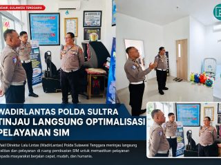 Wadir Lantas Polda Sultra Tinjau Optimalisasi Pelayanan SIM, Dorong Layanan Ramah Masyarakat dan Kelompok Prioritas