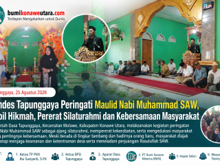 Pemdes Tapunggaya Gelar Peringatan Maulid Nabi Muhammad SAW, Pererat Silaturahmi dan Kebersamaan Masyarakat
