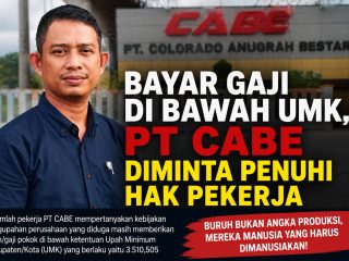 GAJI POKOK CUMA Rp3,2 JUTA, BURUH PT CABE MENGADU: UMK DIABAIKAN? DISNAKER DIMINTA TURUN TANGAN